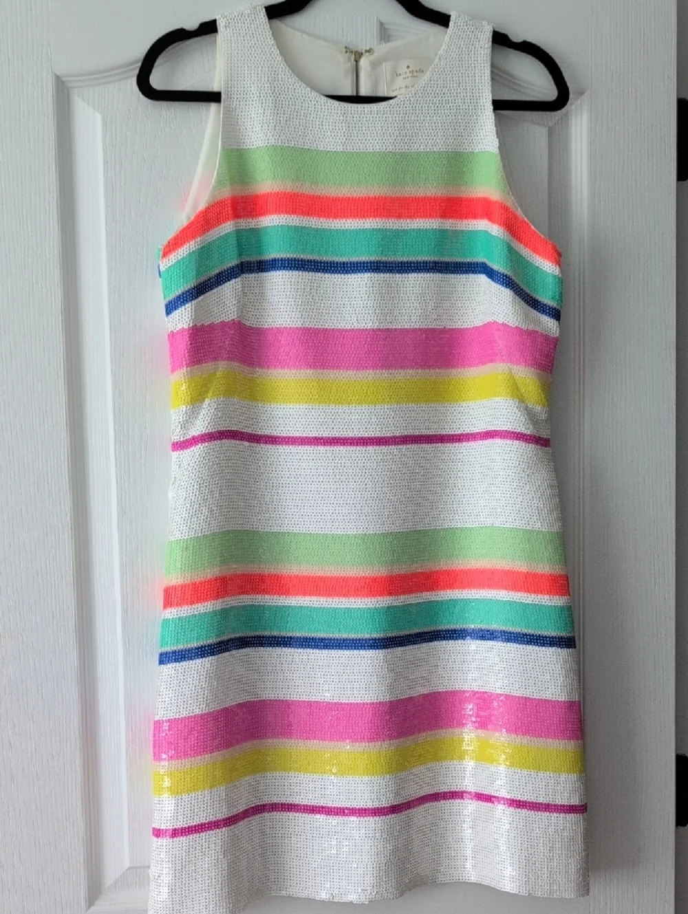 Kate Spade Striped Sequin Dress - Picture 1 of 3
